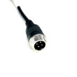 Adaptor reductie 4-PIN tată / 2x RCA mamă + alimentare mamă