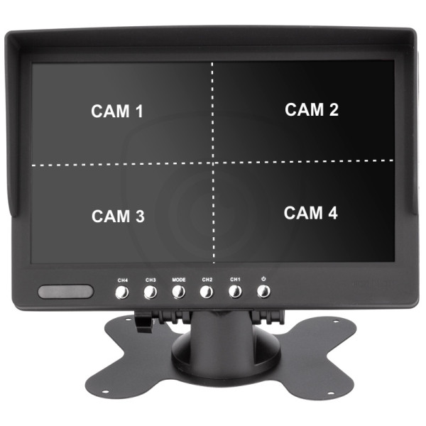 stand quad monitor 7 inch control