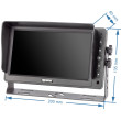 Monitor pentru cameră pentru camion, rulotă, autobuz, mașini de lucru, combine, tractor, remorcă - VESTYS AHD 7″