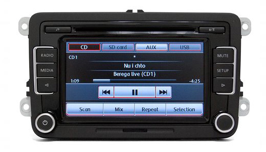 Monitor VW RCD510 Škoda Bolero