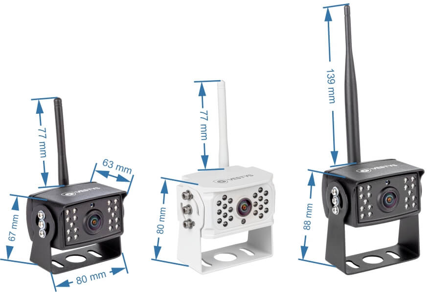 set wireless wifi camera retrovizoare ahd dimensiuni